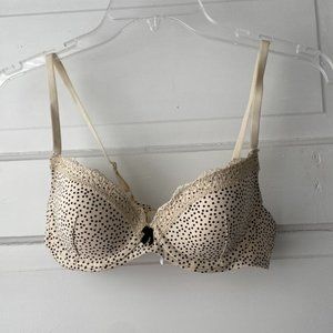 Polka Dot Bra with Lace